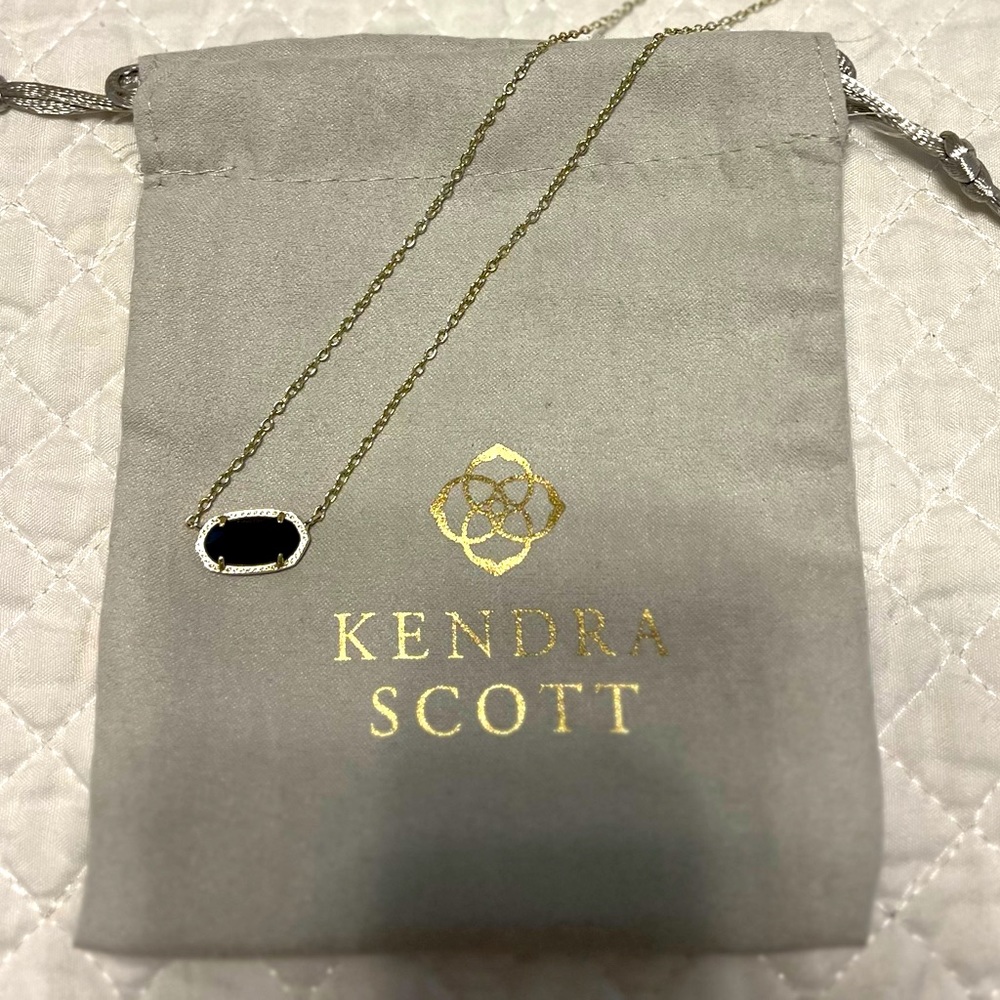 Kendra Scott Elisa Necklace Gold & Black
